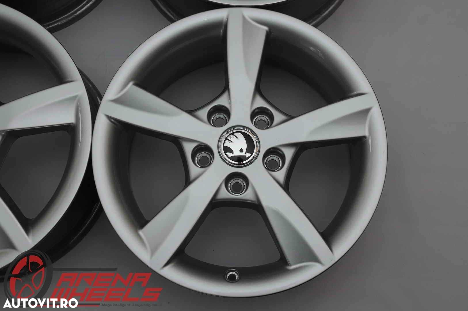 Jante Noi 16 inch Originale Skoda Octavia 2 3 4 Superb Yeti Karoq R16 - 4
