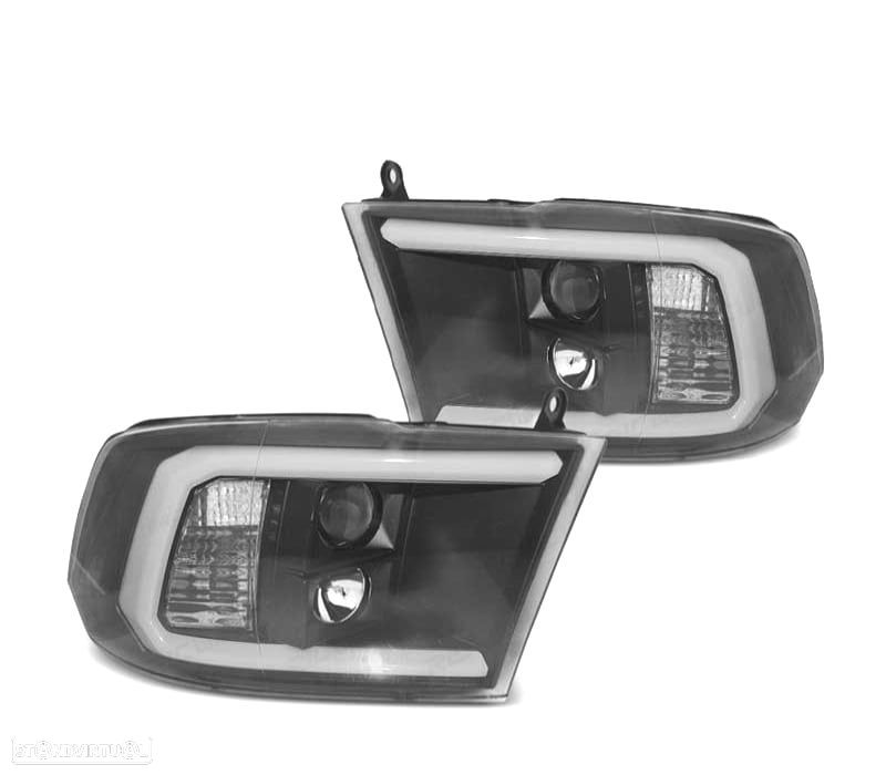 FAROIS DODGE RAM 09-18 LUZ DIURNA LED PRETO - 1