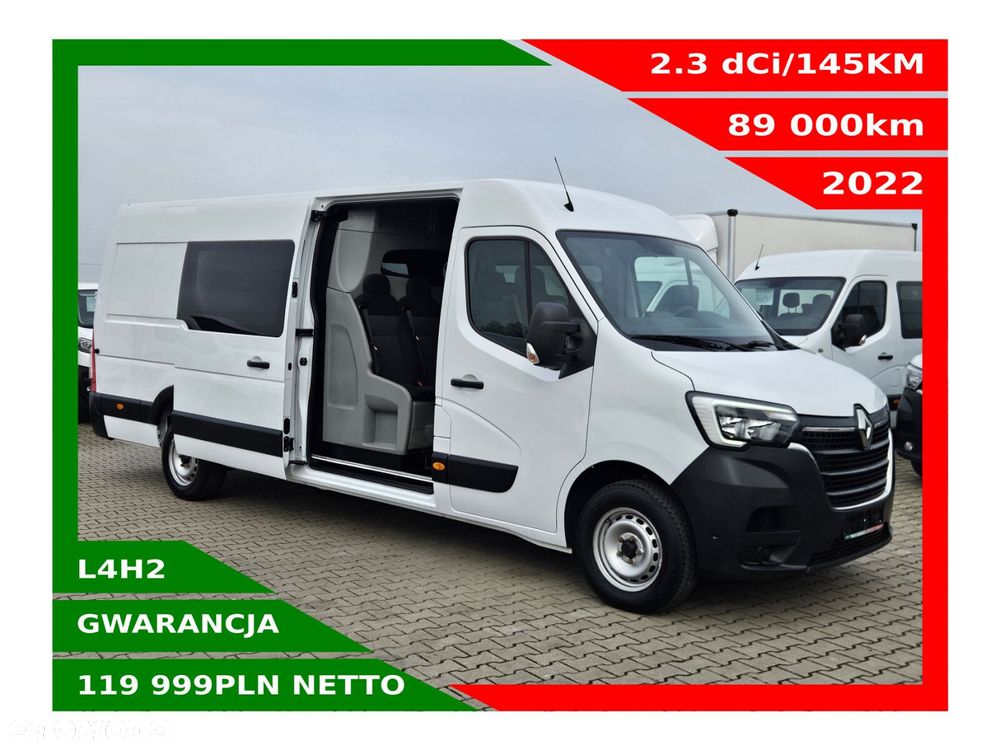 Renault Master L4H2 *119999zł Netto* Brygadówka 7 osób 2.3 dCi/145KM