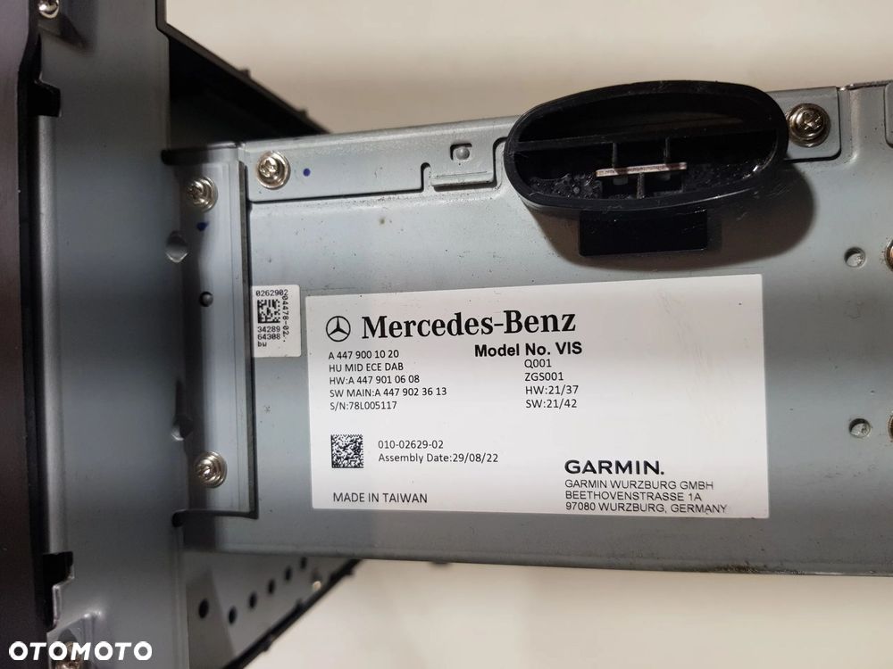 RADIO SAMOCHODOWE NAWIGACJA A4479001020 MERCEDES VITO W447 - 14