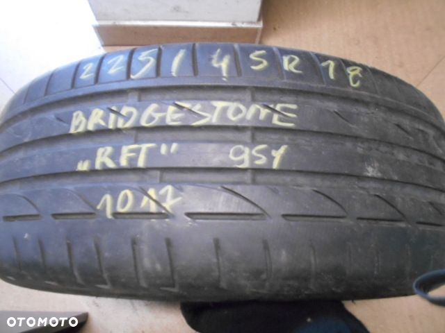Opona pojedyńcza 225/45r18 bridgestone potenza s001 6mm lato  RSC