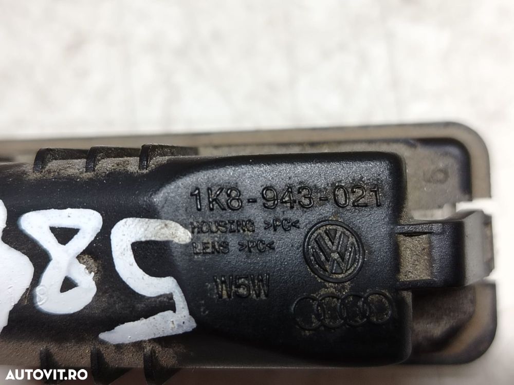 Lampa numar inmatriculare 1k8943021 Volkswagen VW Polo 5 6R [2009 - 2 - 2