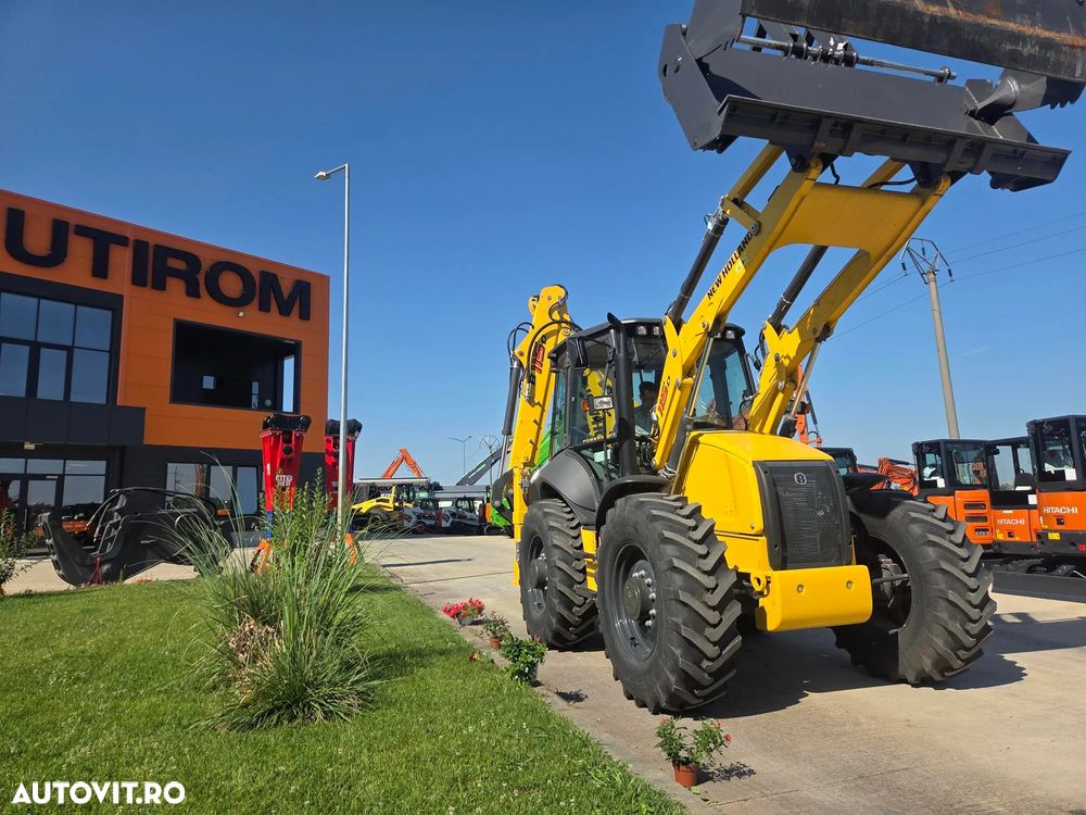 New Holland B115D, NOU, ROTI EGALE, 10t, FULL OPTION, motor 120CP, brat excv extensibil cu inst picon, cupa multifunctioinala 4x1, aer conditionat, masa operationala 10tone, cutie AUTOMATA POWERSHIFT, JOYSTICKURI, posibilitate leasing 5 ani-PROMOTIE 88.900 EUR - 5