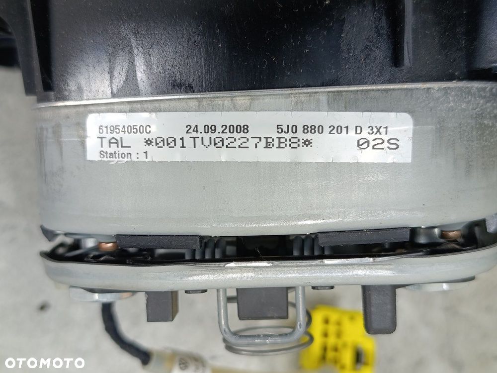 ZESTAW PODUSZEK AIRBAG, PASY PRZÓD, SENSOR SKODA FABIA II 5J1880202B - 3