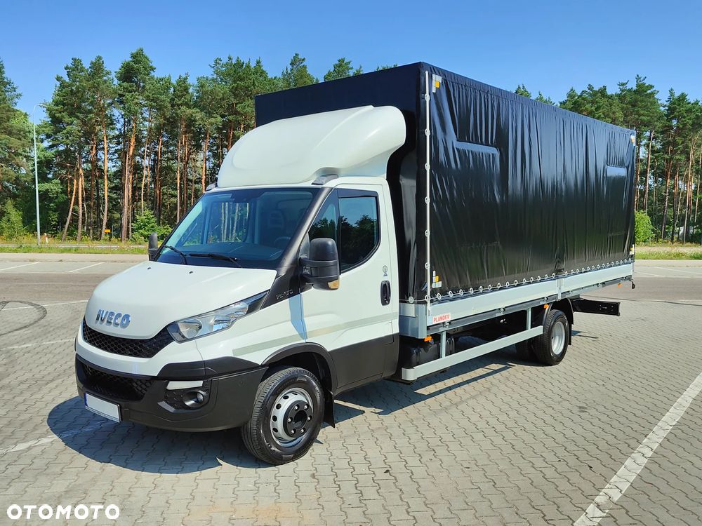 Iveco DAILY 72c17** 3.0d 170KM EURO-6 wersja BEZ AdBLUE** BLIŹNIAK** Skrzynka z Plandeką + PAKA dł.610cm+rozstaw osi 4750cm** POLSKI SALON** DMC do 7.2T kat.C** - 7