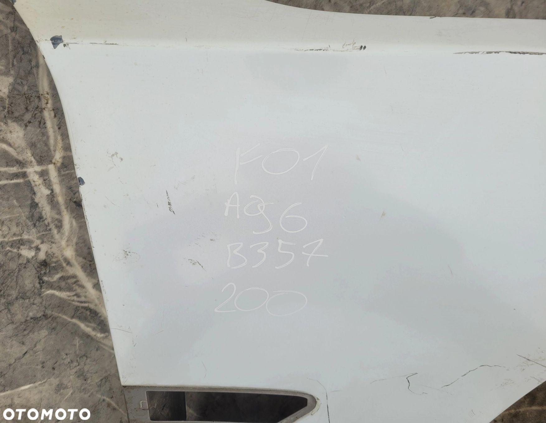 BŁOTNIK PRAWY PRZÓD PRZEDNI BMW F01 F02 F04 A96 MINERALWHITE B357 - 3