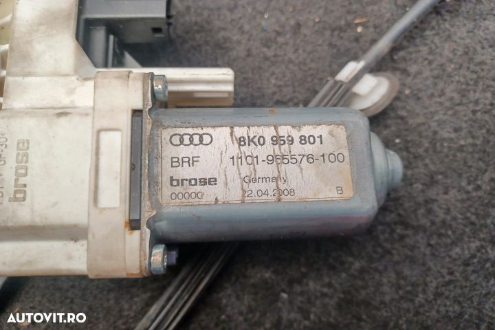 Macara geam fata stanga electrica 8K0837461 8K0959801 8K0837461 8K095 - 4