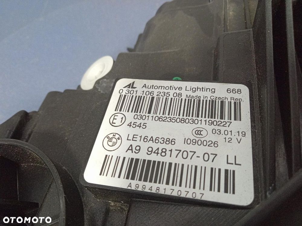 BMW 3 G20 G21 REFLEKTOR LEWY PRZÓD LAMPA PRZEDNIA EU LASER LED 9481707 - 6