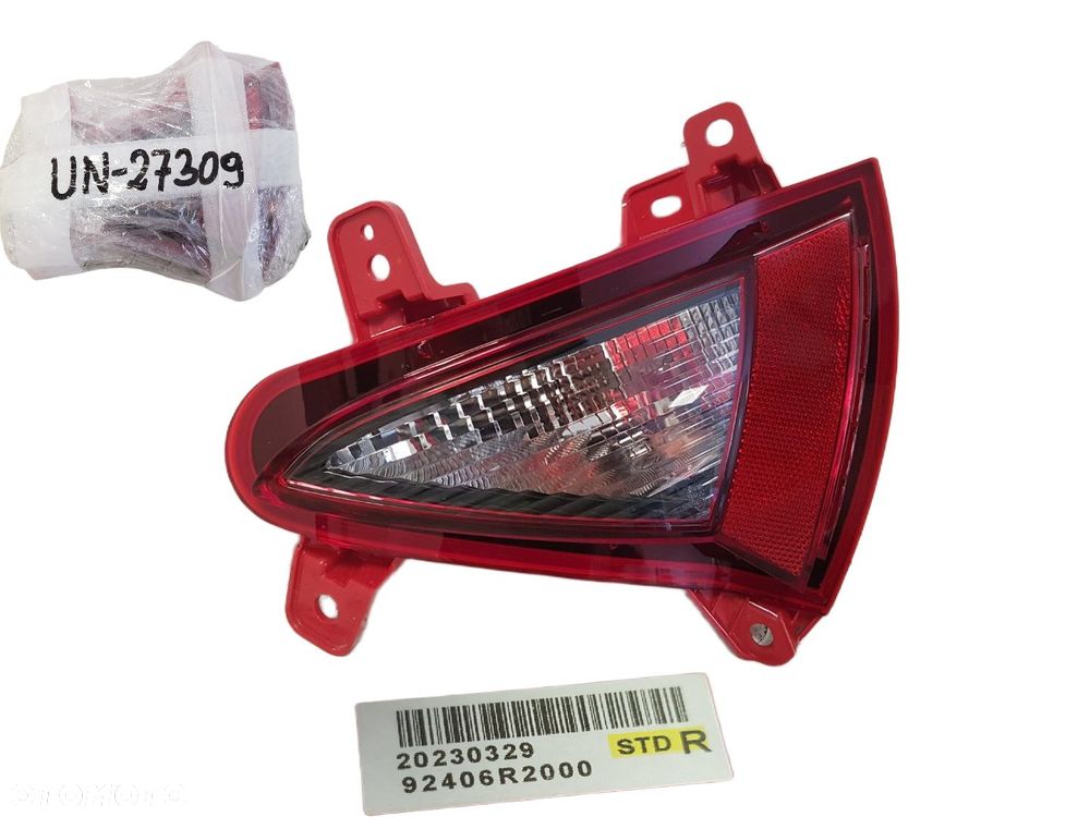 BARDZO ŁADNA ORYGINALNA LAMPA PRAWA TYLNA KIA SPORTAGE V 5 21-25 PRZECIWMGIELNA TYŁ 92406R2000