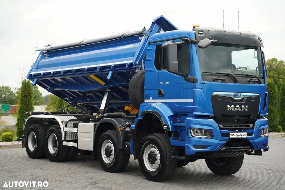 MAN TGS 41.480 / 8X8 / ​​​​BASCULĂ 3 LATE / BORDMATIC / KH KIPPER / AUTOMAT / NOU - 2026 / DISPONIBIL IMEDIAT / SCHIMBAȚI VECHIUL CU UNUL NOU - 11