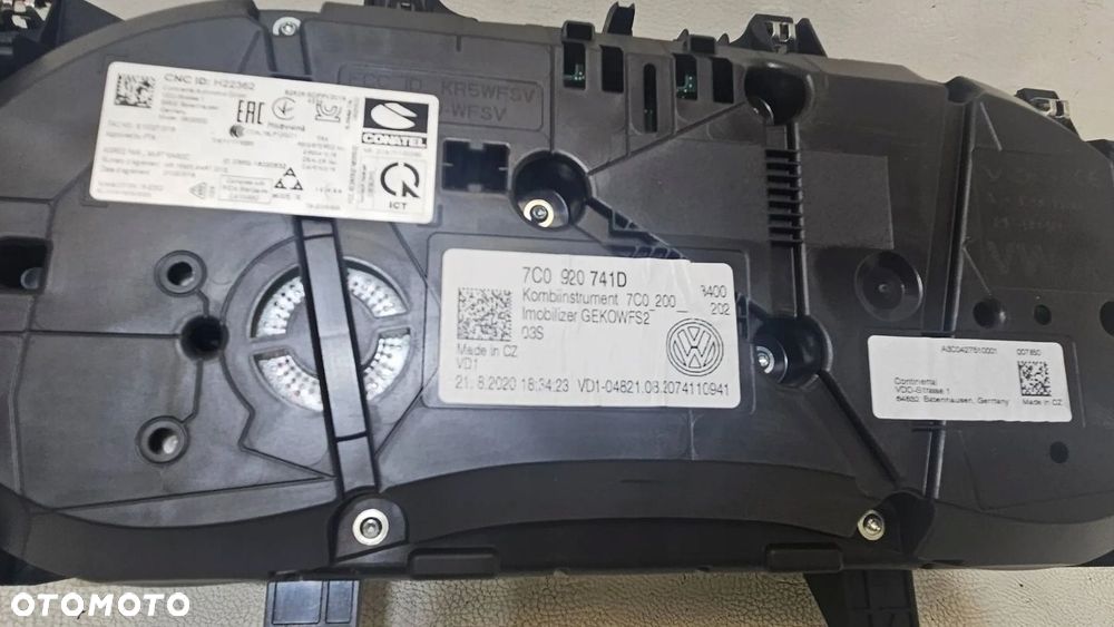LICZNIK PRĘDKOŚCIOMIERZ ZEGARY VW CRAFTER II MAN TGE 7C0920741D - 4