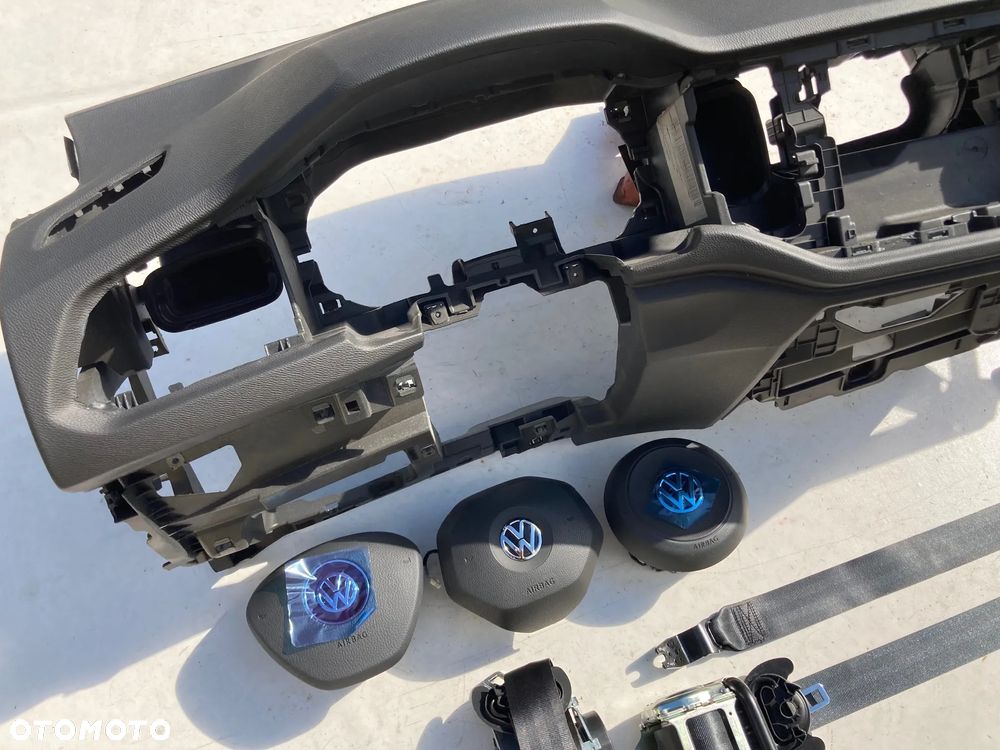 VW POLO 2G DESKA KONSOLA KOKPIT PULPIT PÓŁKA PARAPET PODUSZKI POWIETRZNE KIEROWCY PASAŻERA PODUSZKA POWIETRZNA FOTELA AIR BAG W FOTEL KURTYNA KURTYNY AIRBAG PASY PAS naprawa regeneracja NA WYMIANĘ OD RĘKI Raz2 !!! - 5