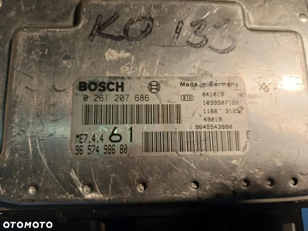 Komputer sterownik silnika ECU Citroen Berlingo Peugeot Partner 1.6B I 1996-2007 0261207686 - 2