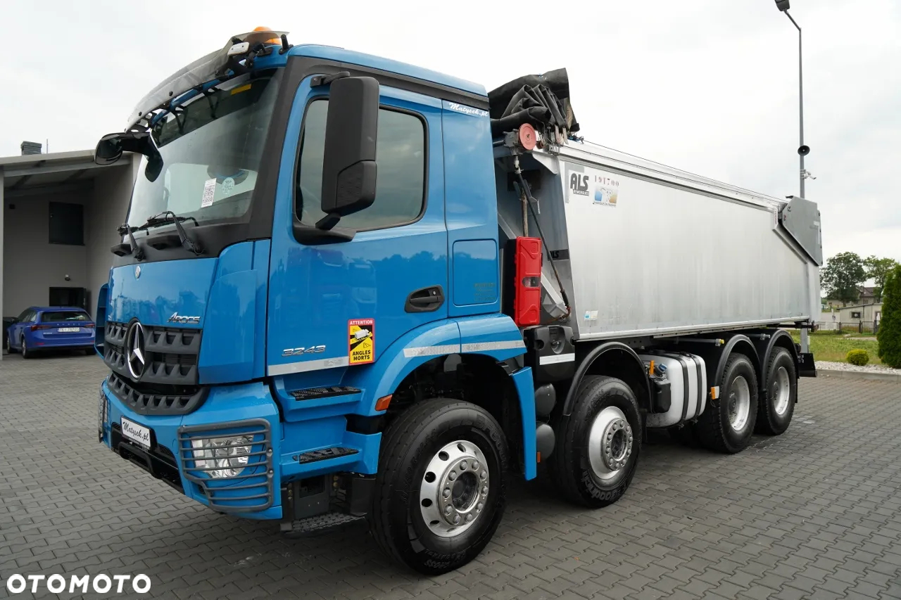 Mercedes-Benz AROCS 3243 / 8x4 / WYWROTKA 20m3 / TYLNOZSYP / EURO 6 / OPONY 100 % / ŁADOWNOŚĆ: 19,500 KG / HYDROKLAPA - 14