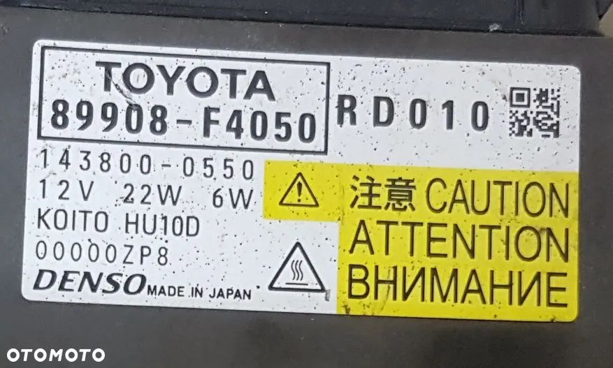 TOYOTA CHR C-HR STEROWNIK REFLEKTORA MODUL PRZETWORNICA - 3