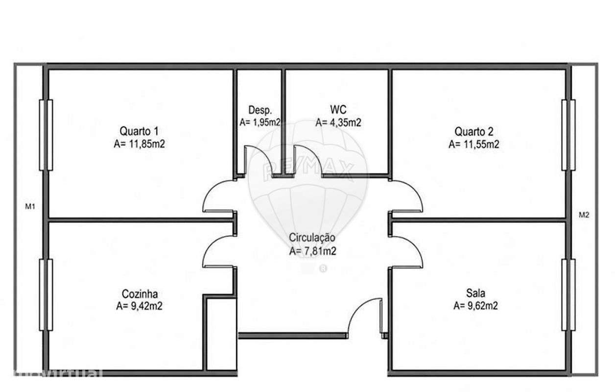 Apartamento T2 para venda - Grande imagem: 2/3