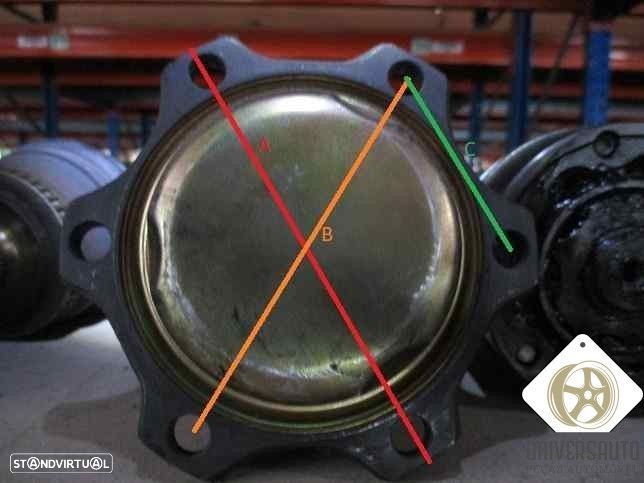 TRANSMISSÃO FRONTAL ESQUERDA AUDI A4 2001 - 1