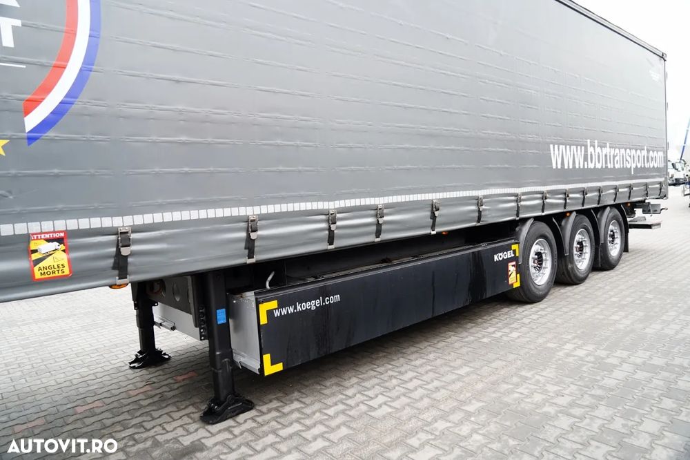 Kögel CORTINĂ / STANDARD / LIFT 2.000 kg / CONTENIER PENTRU PALEȚI / AXĂ RIDICATĂ / SAF - 10