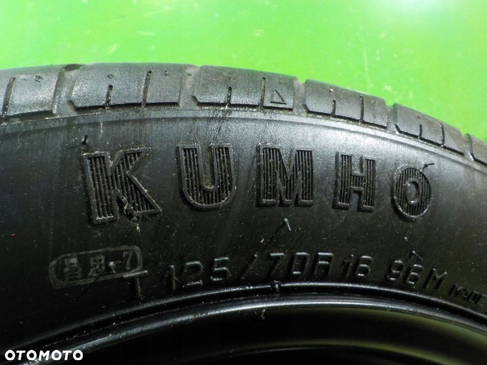 GOLF VI A3 8P GOLF V kolo dojazdowe 125/70/16 5X112 - 3