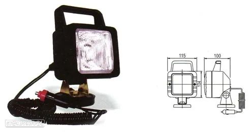 Faróis Farol com base magnética 115x104 para Jipe e Trator MUL1722 - 1