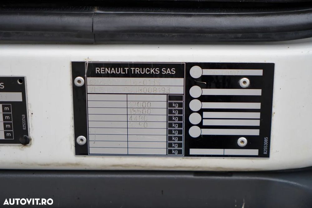 Renault D12 / BASCULATOR 3 LATE / HYDRODOLT LATERAL / HDS HIAB 077 BS2 / ROTATOR / PILOT / EURO 6 - 39