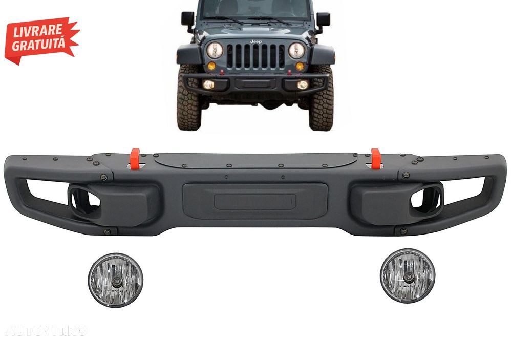 Bara Fata Jeep Wrangler Rubicon JK (2007-2017) 10th Anniversary Hard Rock Style- livrare gratuita - 11