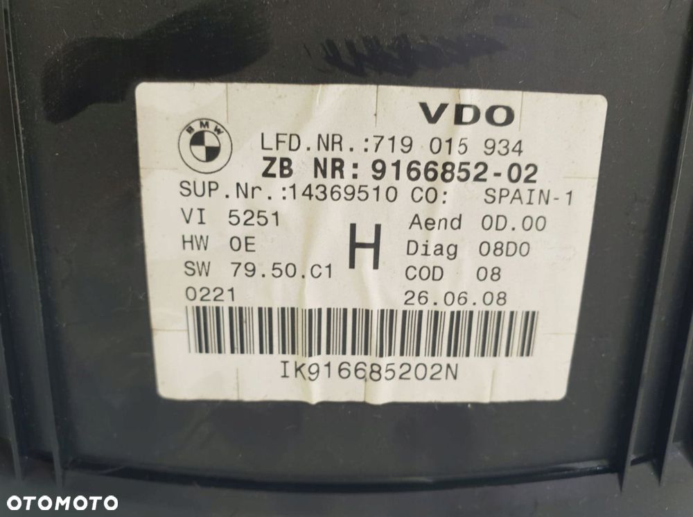 bmw e90 e91 licznik zegary europa 9166852 - 3