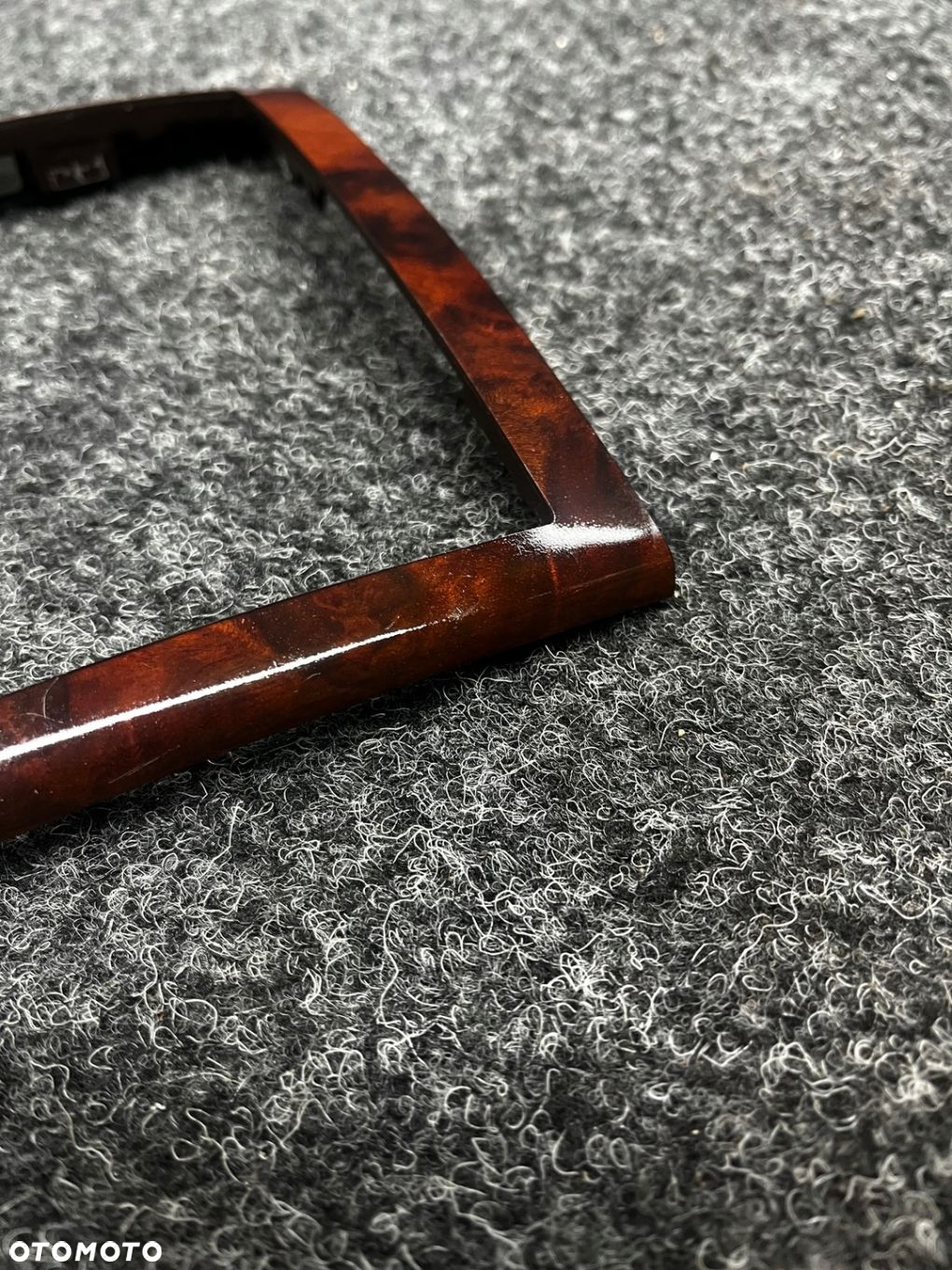 ramka osłona dekor konsoli środkowej drewno vw touareg 7L6863337E - 4