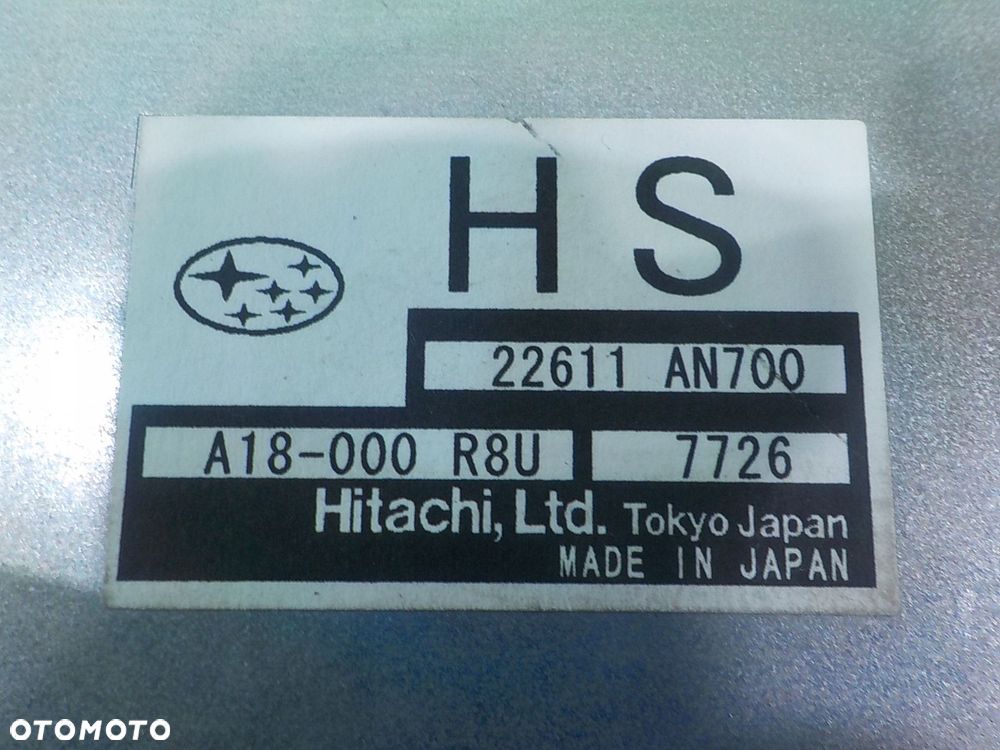 SUBARU IMPREZA III GH 07 2.0B modul sterownik ECU 22611AN700 - 6