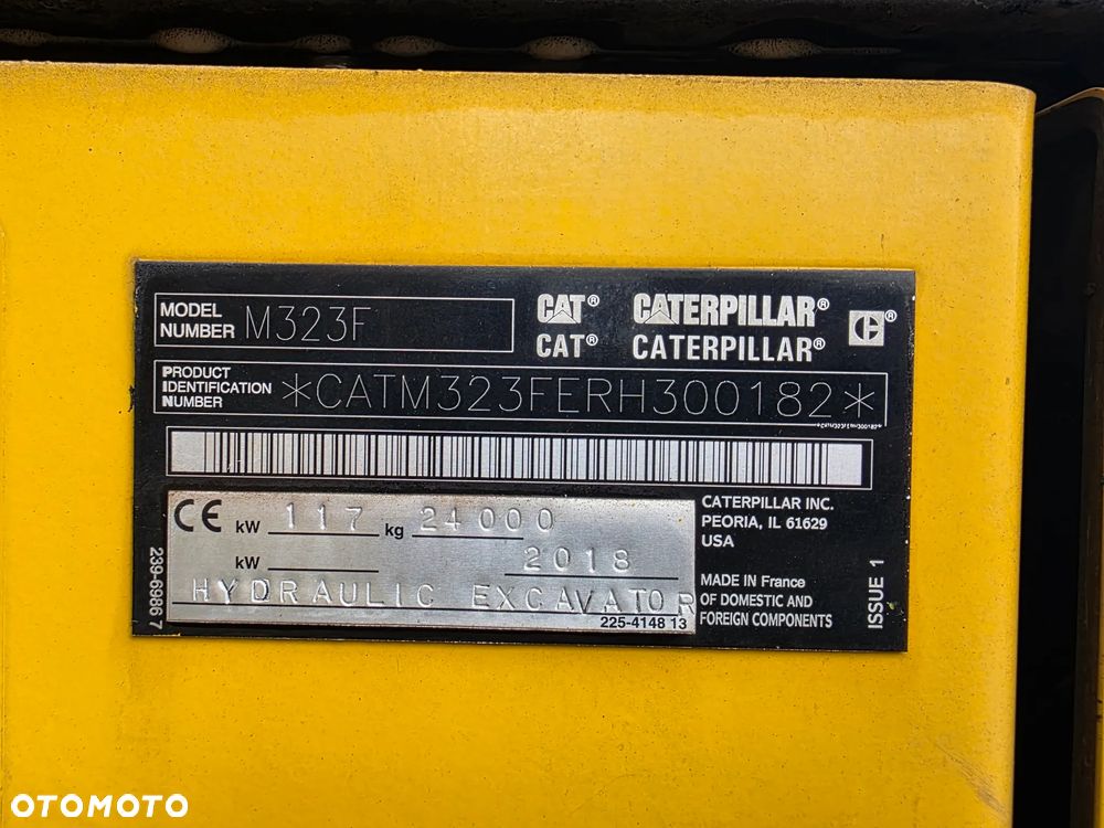 Caterpillar M323F, 2018 ROK, 7100 MTH, DWUDROGOWA - 31