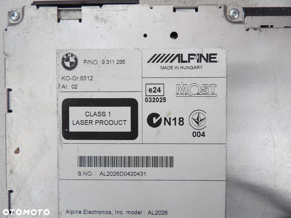 BMW RADIO CD NAWIGACJA - 9311296 - 1