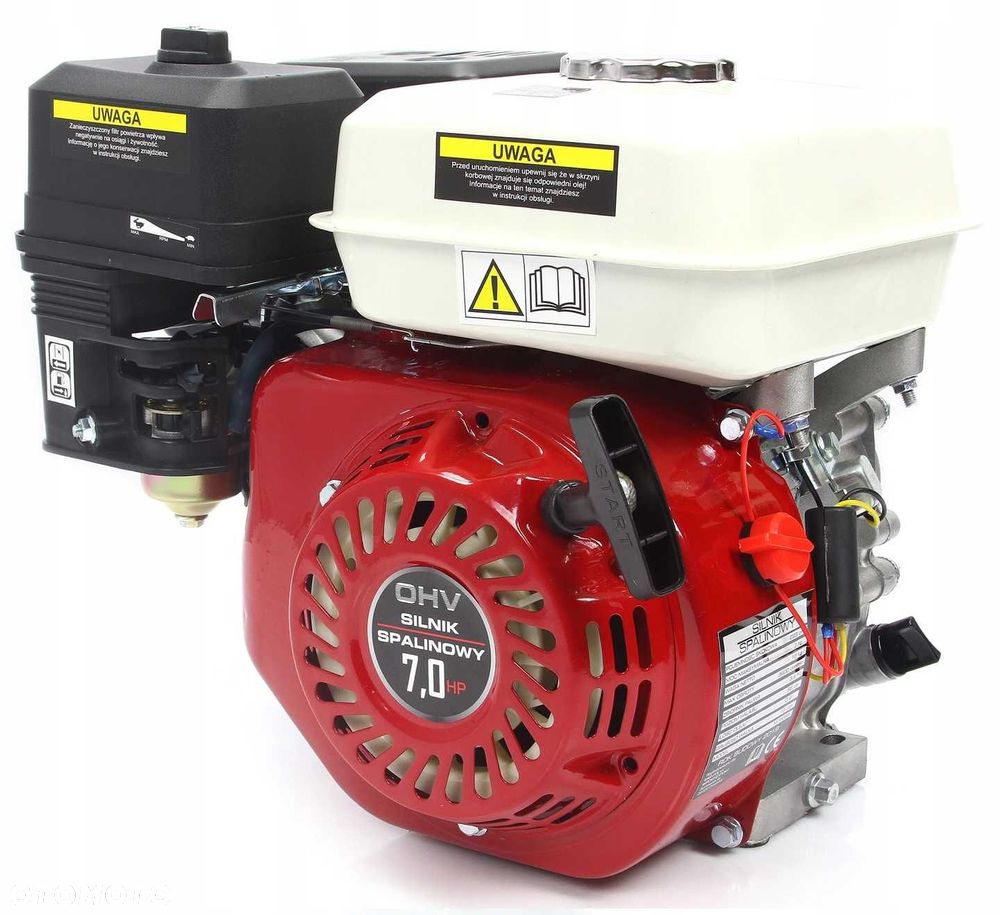 SILNIK spalinowy zagęszczarki 7KM + SPRZĘGŁO 115/20mm+olej - 7