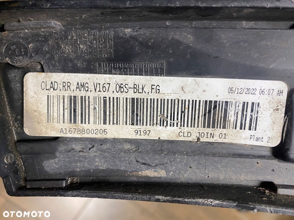 listwa tylna prawa MERCEDES GLE A167 AMG tył prawy Y9T ORG - 2