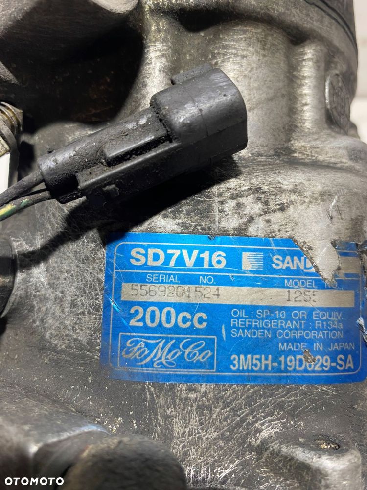 SPRĘŻARKA KOMPRESOR KLIMATYZACJI FORD C-MAX FOCUS II 1.6 TDCI 3M5H19D629SA - 2