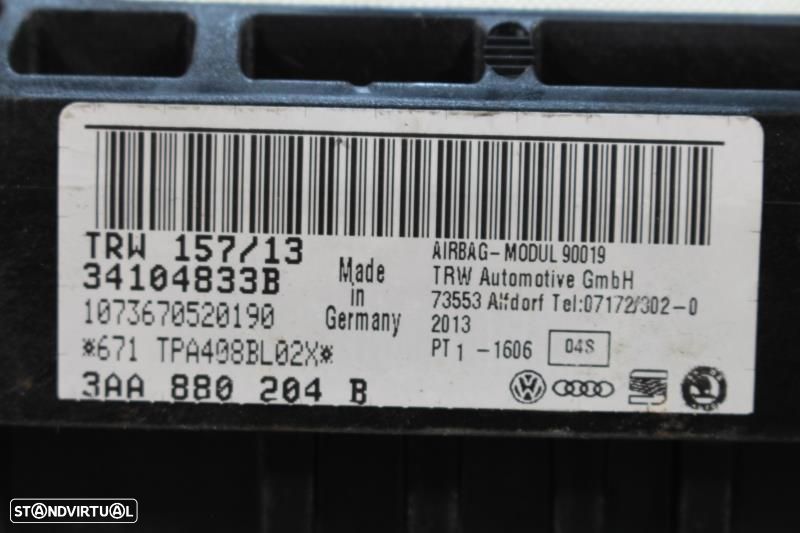 Airbag De Passageiro Volkswagen Passat (362)  3Aa880204b / 34104833B / - 6