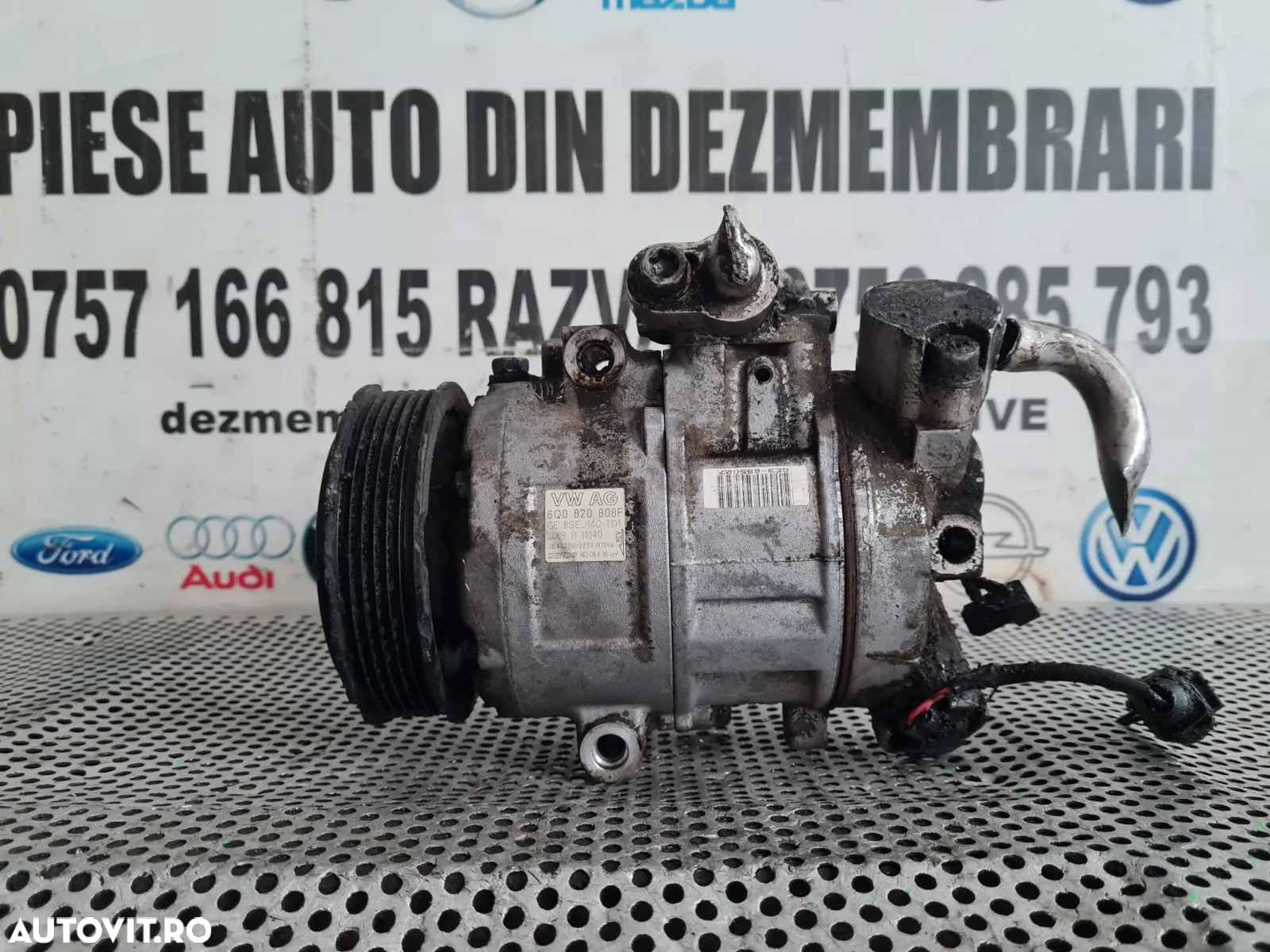 Compresor Clima Aer Conditionat AC Vw Polo 6R Skoda Fabia 2 Praktik Roomster Seat Ibiza Dupa 2008 F - 2