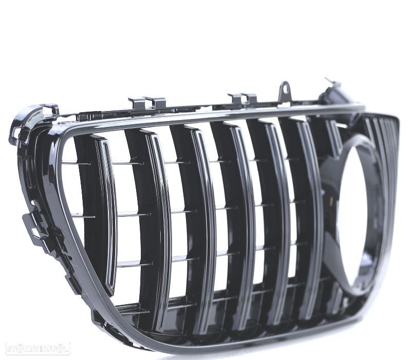 GRELHA FRONTAL MERCEDES CLS C218 W218 X218 14-18 PRETO BRILHANTE - 2