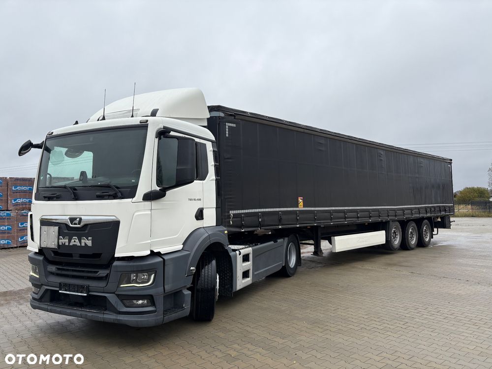 MAN TGS 18.400 / NOWY MODEL / ZESTAW / Z NACZEPĄ DWU OSIOWĄ / WIELTON NS-2 / SERWISOWANY / DO NAUKI JAZDY / AUTO-SZKOŁA / 360 / 500 - 3