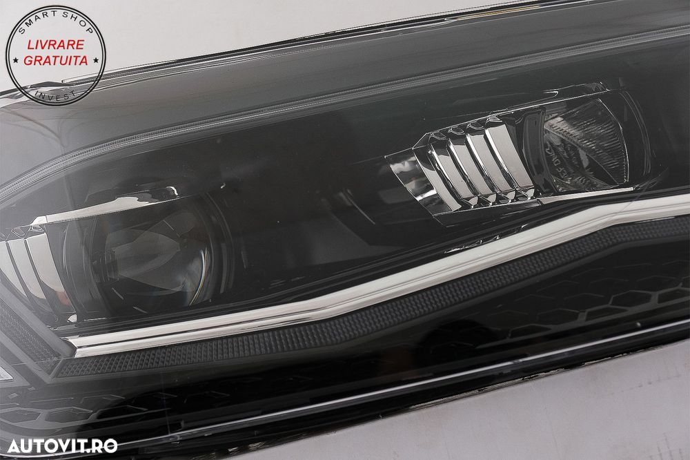 Faruri LED VW Polo AW MK6 (2018-2020) Semnal Dinamic Secvential- livrare gratuita - 22