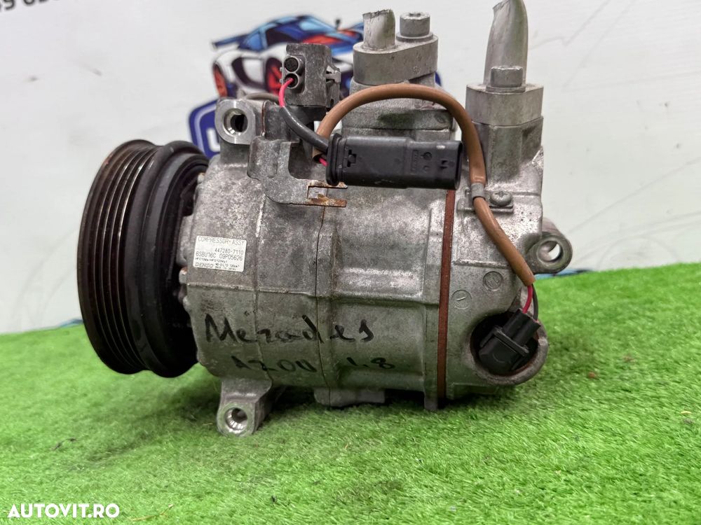 COMPRESOR AC MERCEDES BENZ A200 2013 W176 1.8 DIESEL COD OEM 447280-7110 09P05626 A0038304660 2012-2018 - 3
