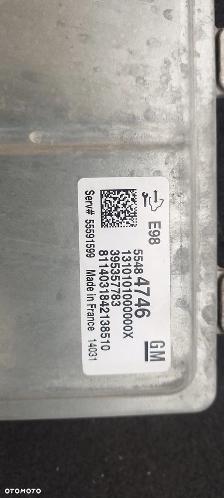 Opel Zafira C 1.6 cdti Komputer Sterownik silnika 55484746 - 2