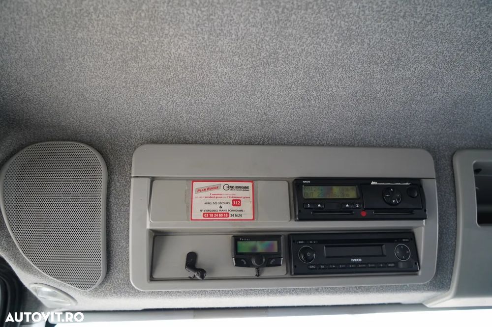 Iveco EUROCARGO 180E25 / PLATFORMĂ CU OBOARE RABATABILE - 7,3 M / MACARAUA HYVA HB 150 / CAPACITATE MAX. DE RIDICARE: 5.200 KG / ROTATOR / TELECOMANDĂ / CUTIE DE VITEZE AUTOMATĂ / EURO 6 - 34