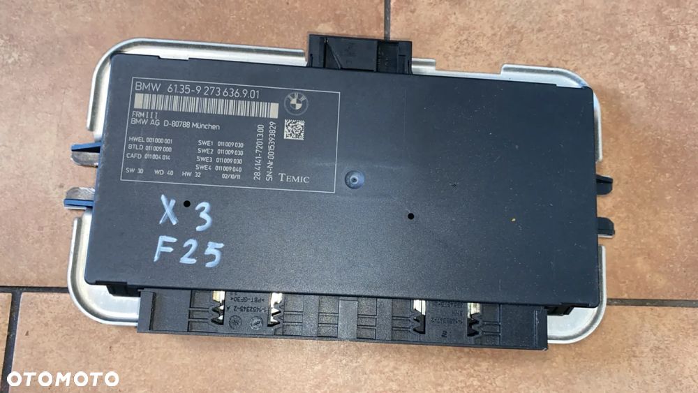 BMW X3 F25 MODUŁ ŚWIATEŁ 9273636 - 1