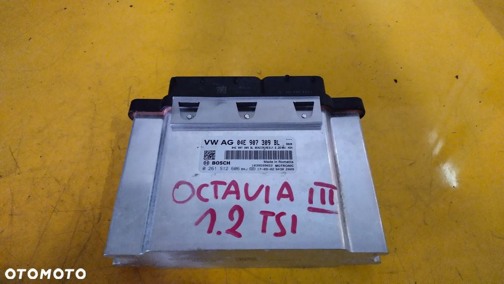Skoda Octavia III 1.2 TSI Sterownik komputer silnika 04E907309BL - 1