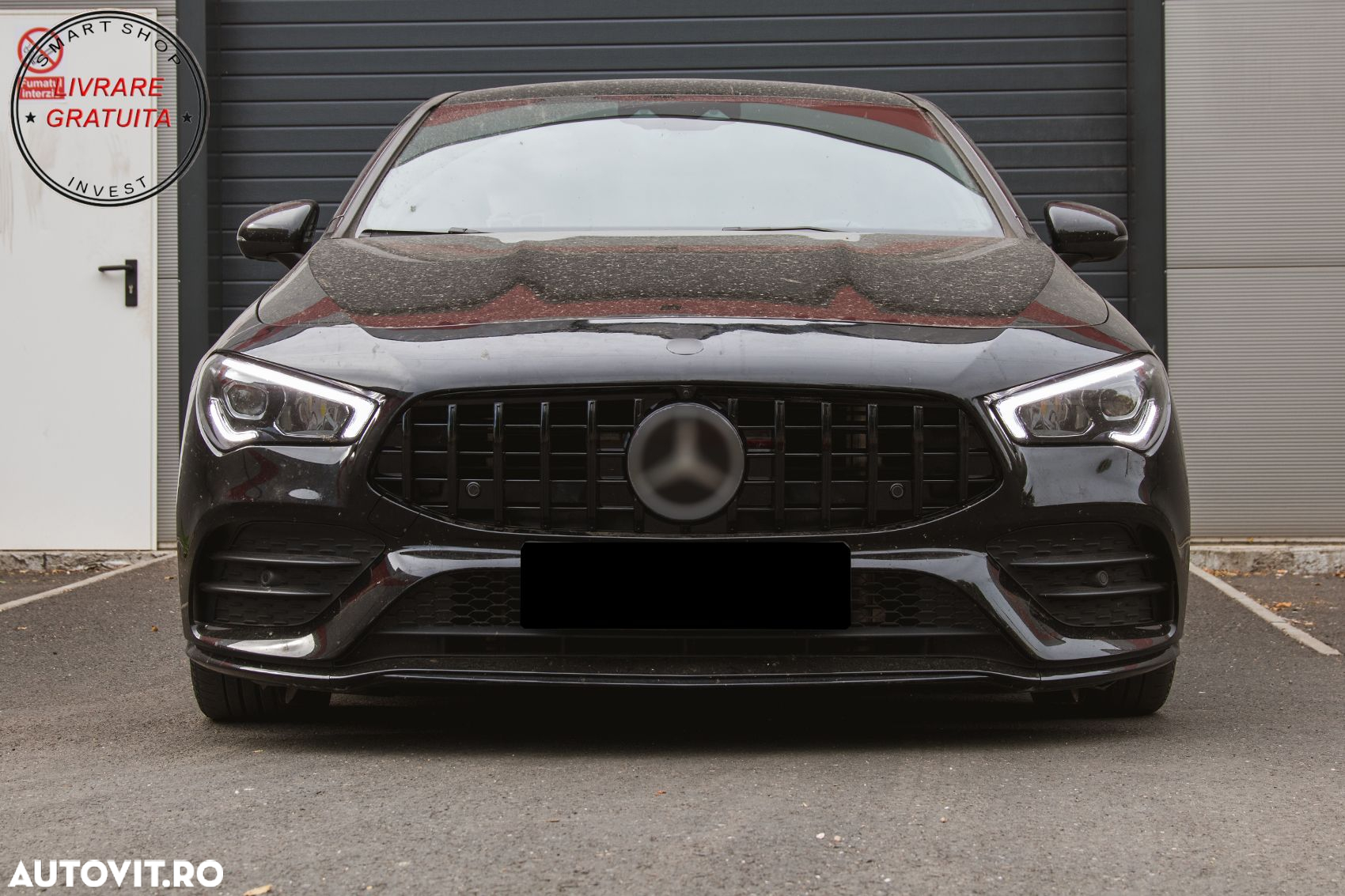 Grila Centrala Mercedes CLA X118 C118 (2019-up) GT-R Panamericana Design Negru Luc- livrare gratuita - 11