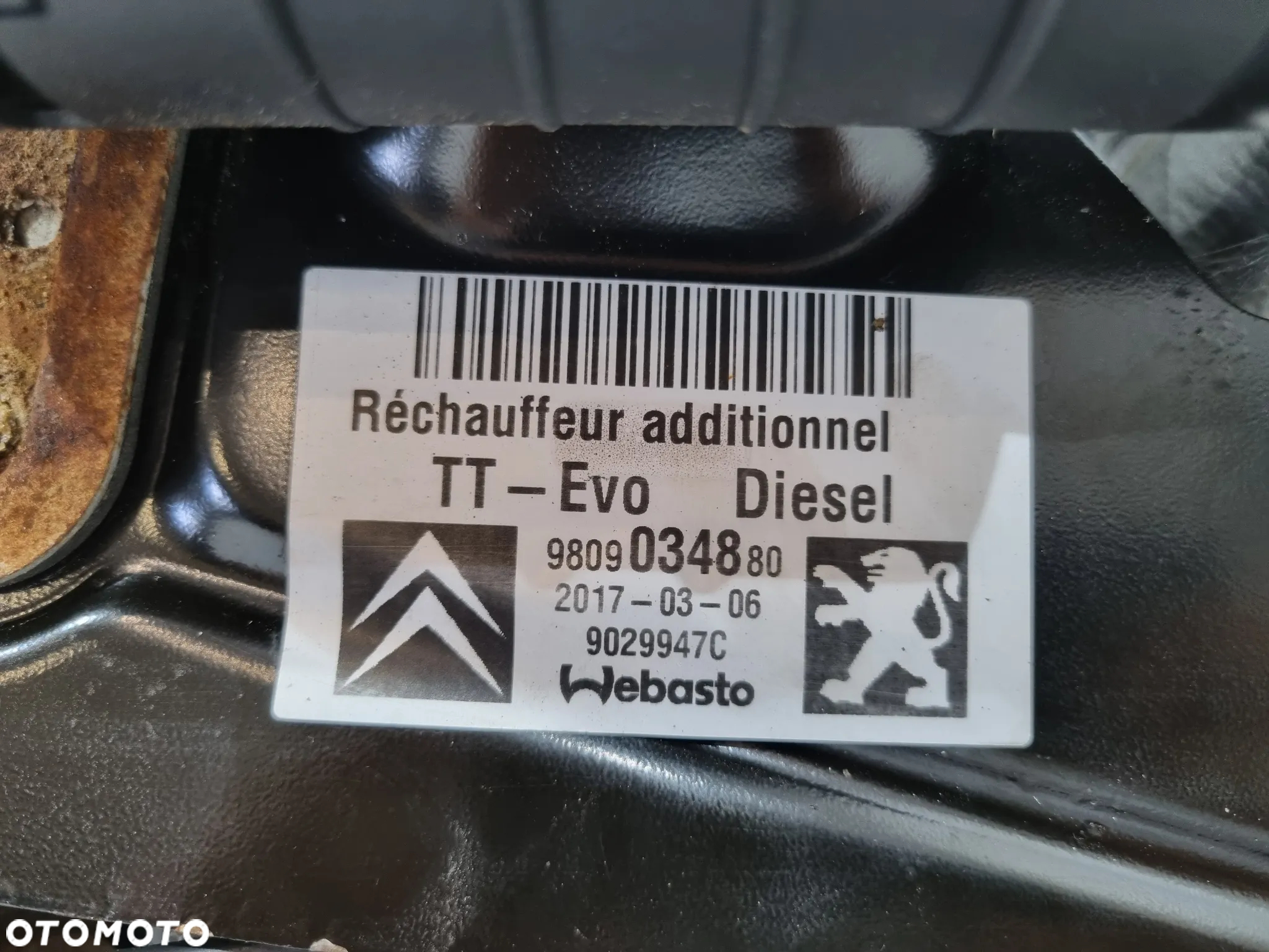 PEUGEOT EXPERT III JUMPY III PROACE II WEBASTO OGRZEWANIE POSTOJOWE 9809034880 - 6