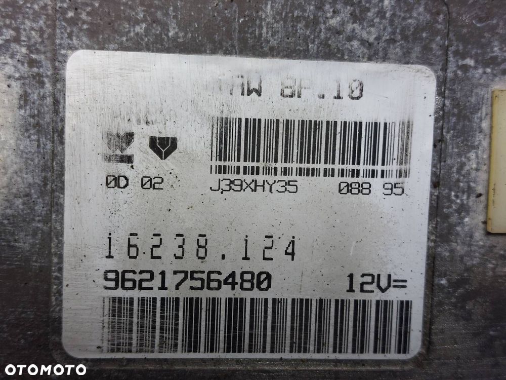 ZESTAW STARTOWY STACYJKA STEROWNIK PEUGEOT 405 I 1.8 8V IAW8P10 9621756480 - 2