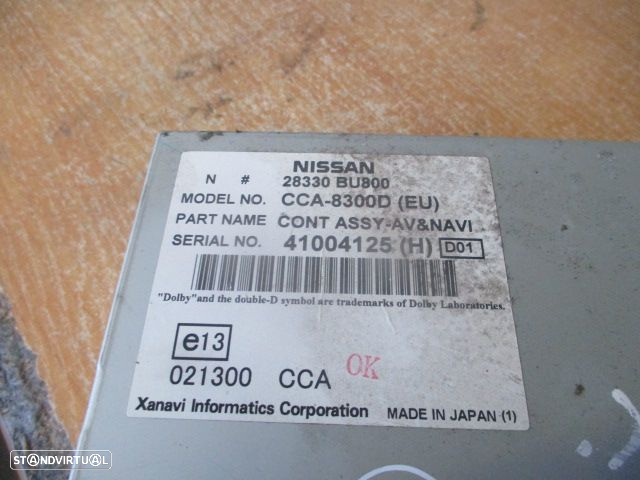 Radios 28330BU800 NISSAN ALMERA TINO 2004 2.2 DCI 112CV 5P CINZA ORIGINAL CCA-8300D (EU) - 5