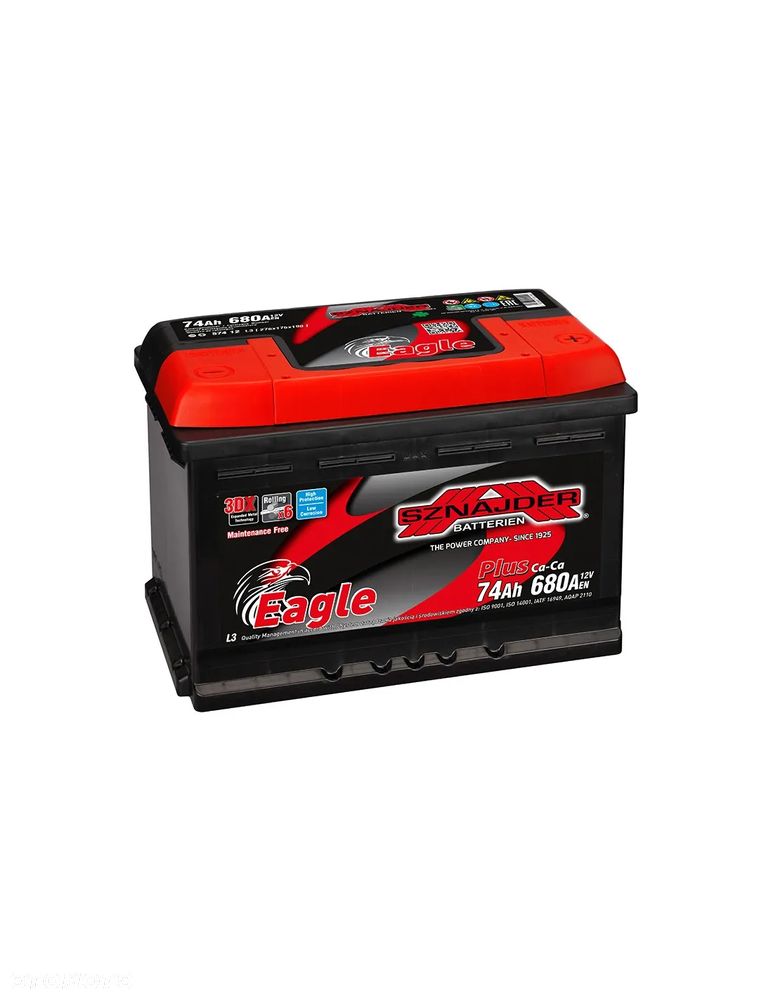 Akumulator Sznajder Eagle Plus 12V 74AH/680A  Rybnik - 1