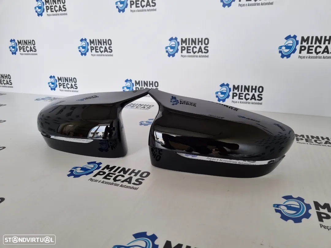 Capas de Espelho BMW Serie 5 (G30/G31) Look M5 Preto Brilho - 4